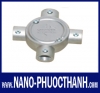 Hộp nối ống trơn EMT 4 ngã Nano Phước Thành® (Nano Phước Thành® EMT Junction screw box with  cover - 