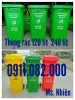 Thùng rác 240 lít giá rẻ thương mại tại An Giang
