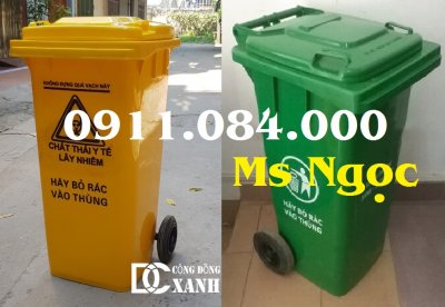 Bán thùng rác cao cấp 120L 240L giá rẻ tại Quận 5