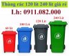 Giá rẻ thùng rác tại tiền giang thùng rác 120L