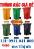 Thùng rác môi trường 120L 240L màu xanh lh 0911041000