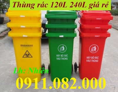 Giá rẻ thùng rác đạp chân thùng rác 120l 240l