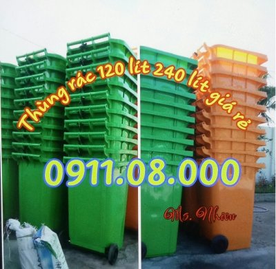 Sỉ lẻ thùng rác 120L 240L 660L giá rẻ tại vĩnh long
